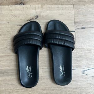 Seychelles leather sandal slide